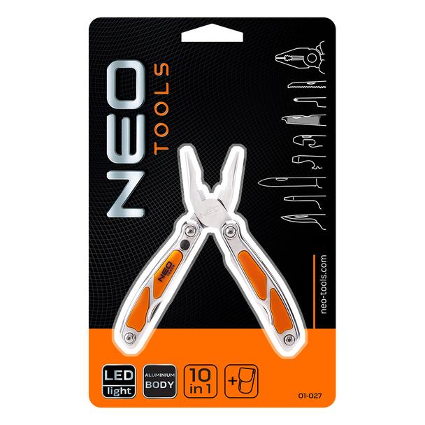Narzędzie wielofunkcyjne mini z LED zestaw 10 elementów NEO GTX 01-027 GTX Poland