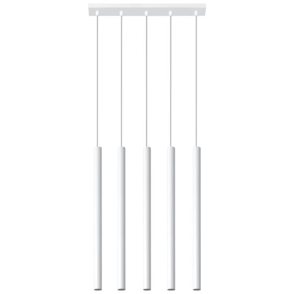 Lampa wisząca PASTELO 5 biała