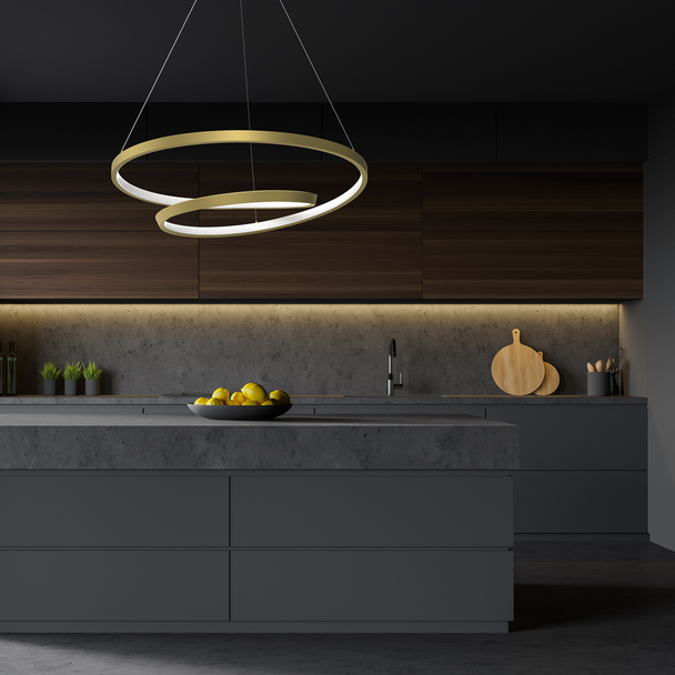 Lampa wisząca LUCERO GOLD 48W LED MILAGRO ML7950 Milagro