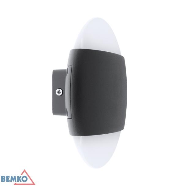 OPRAWA ELEWACYJNA VALANT 10W 3000K 800LM IP65 160X56MM OKRAGŁA GRAFIT C25-EL1-O-010GR-3K BEMKO