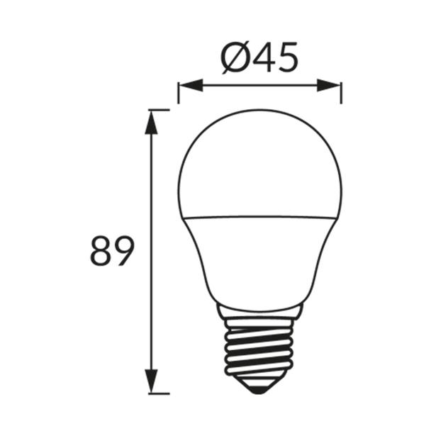 Lampa z diodami ULKE LED E27 8W 4500K 03856 IDEUS