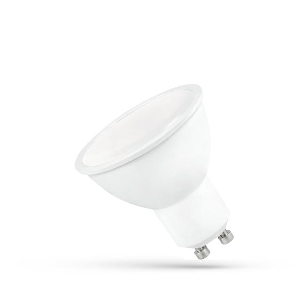 LED GU10 230V 6W SMD WW z mleczną szybką biała Spectrum