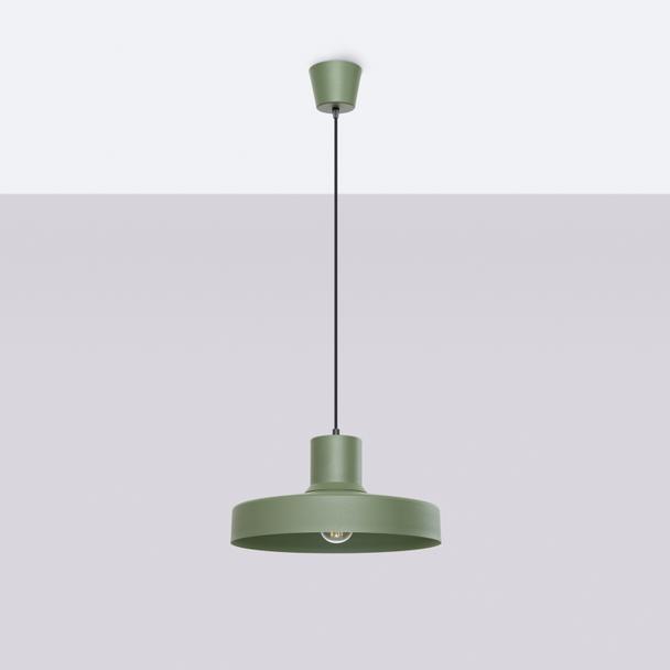 Sollux Lampa wisząca BILO zielona oliwka