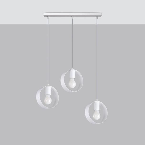 Sollux Lampa wisząca TITRAN 3 biała SL.1138