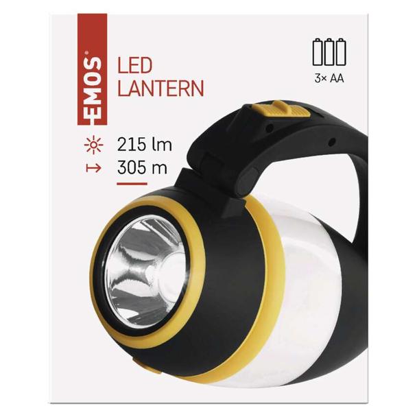 Wielofunkcyjna lampa kempingowa LED, 215 lm, 3× AA P4008 EMOS