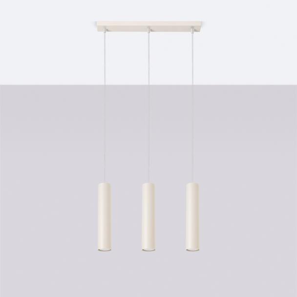 Sollux Lampa wisząca LAGOS 3L beżowa SL.1481