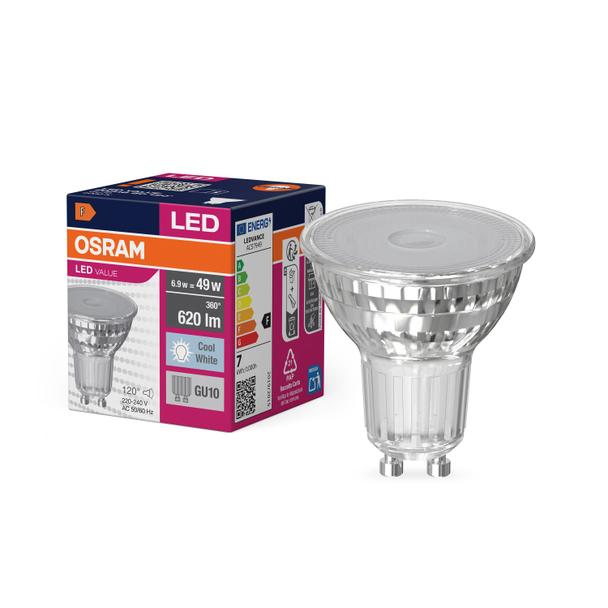 Lampa LED VALUE non-dim PAR16 80 120° 6,9W 840 GU10