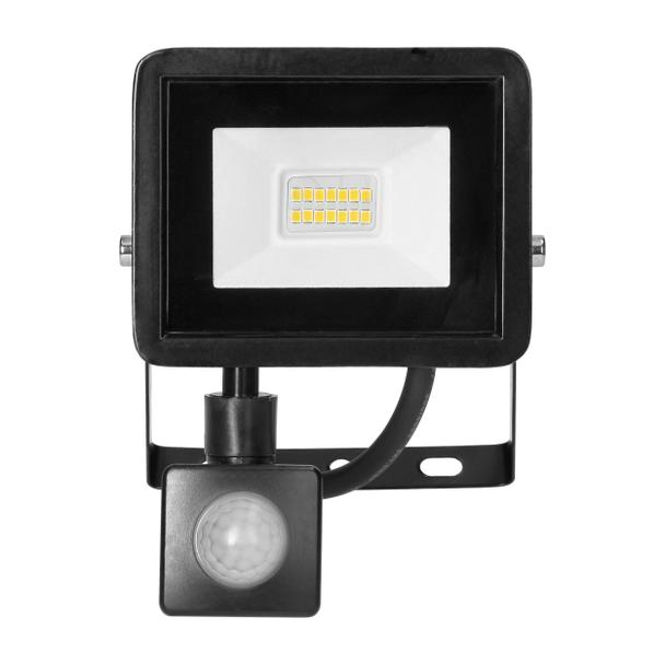 ALLED 10W Naświetlacz LED z PIR, 850lm, IP44, 4000K, Alu+szkło FL/R-9 ORNO