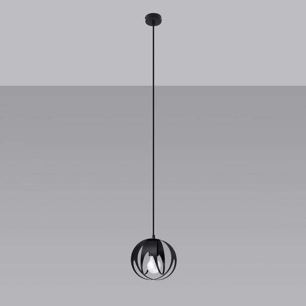 Lampa wisząca TULOS 1 czarna