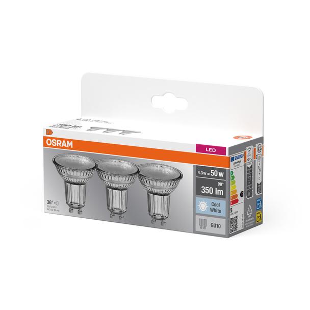 Lampa LED BASE PAR16 50 36 4,3W/840 230V GU10 FS3 OSRAM