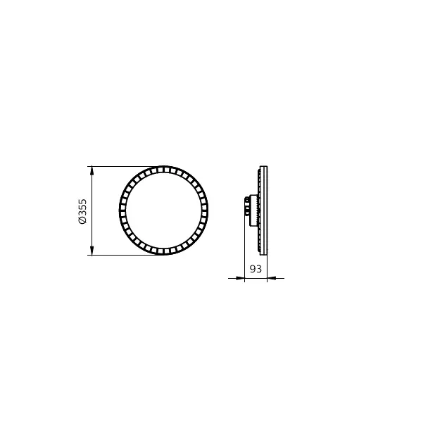 Oprawa Highbay 185W 28000lm 4000K BY022P G3 LED280S/840 PSU WB GR D355mm IP65 IK06 Philips