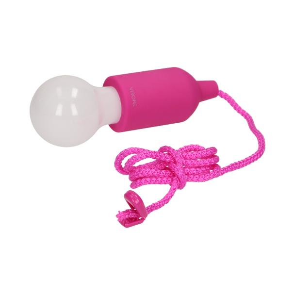 Bateryjna lampka nocna na sznurku 1W LED, 3 x AAA, różowa LA-5/P ORNO
