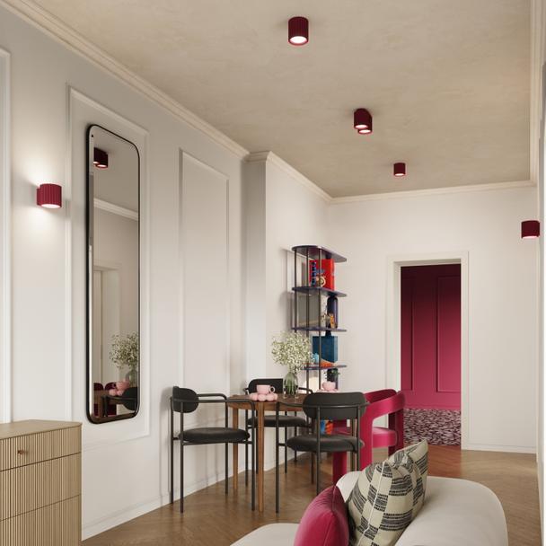 SOLLUX Plafon AURA 2 burgund GU10 ; SL.1820