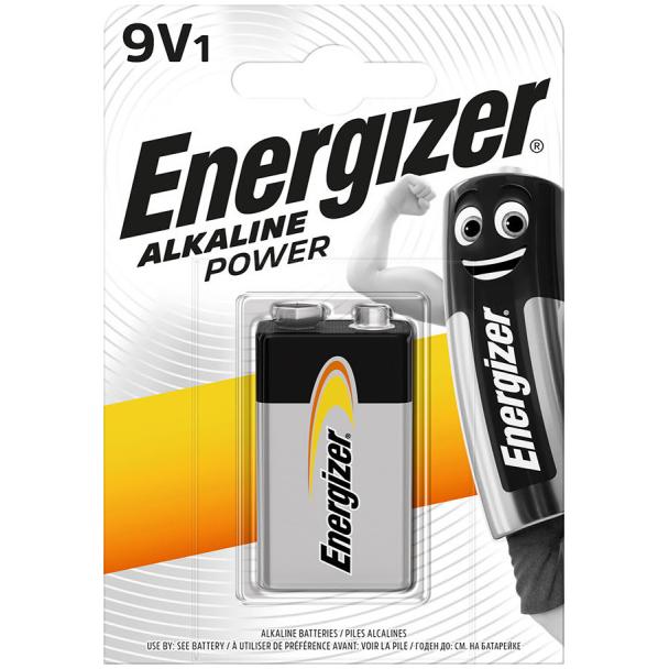 BATERIA ENERGIZER ALKALINE POWER 9V 6LR61 /1 sztuka 7,6389E+12 SELVISTA