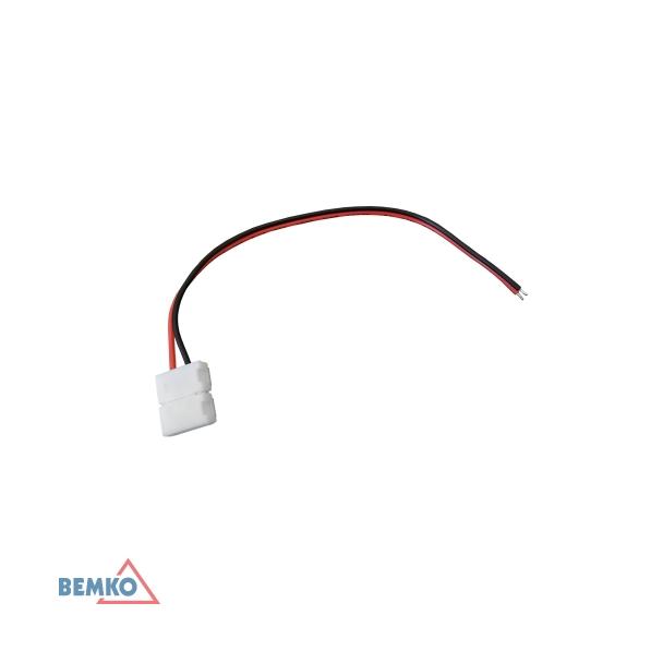 ZŁĄCZKA LED Z PRZEWODEM 1-STRONNA 8MM 3528 B46-Z1-08-3528 BEMKO