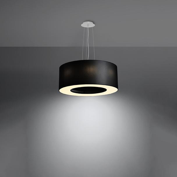 Sollux Żyrandol SATURNO 50 czarny SL.0748