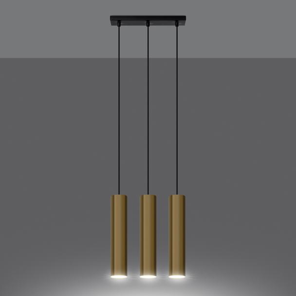 Sollux Lampa Wisząca LAGOS 3 złoty połysk SL.1201