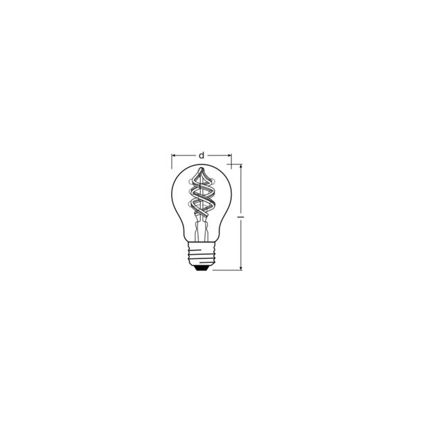 Lampa LED SMART WFA30D4,5W/827230VFilament szkło przezroczysteRGBWE27FS1LEDV