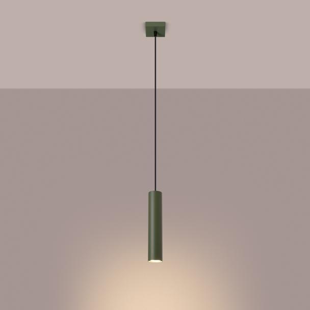 Sollux Lampa wisząca LAGOS 1 zielona oliwka SL.1484