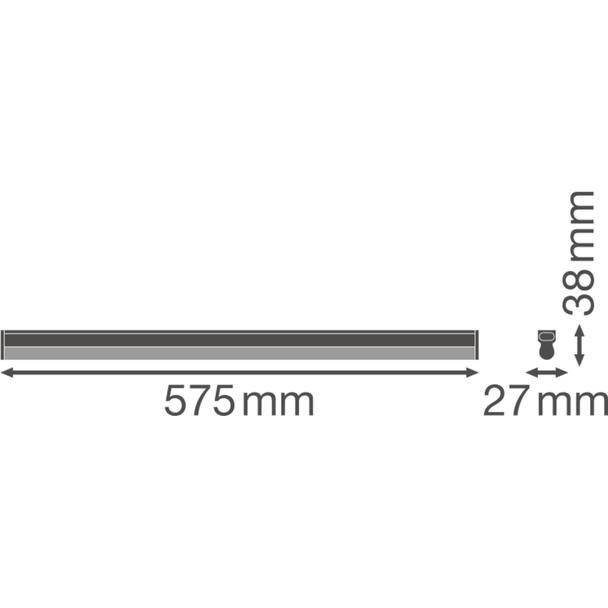 Oprawa liniowa LINEAR COMPACT BATTEN 600 10W 4000K