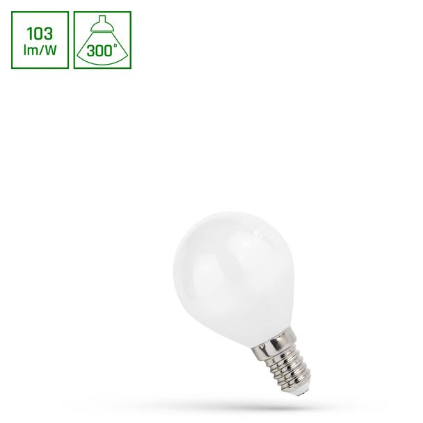 LED KULKA E-14 230V 4W COG NW WHITE SPECTRUM