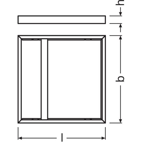 Ramka o wysokości 75mm do montażu powierzchniowego PANEL 600 SURFACE MOUNT KIT H75