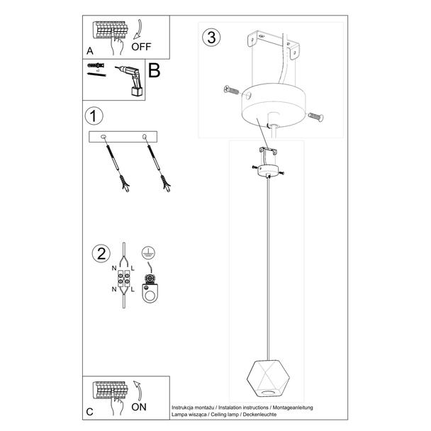 Sollux Lampa wisząca WOODY naturalne drewno SL.1011