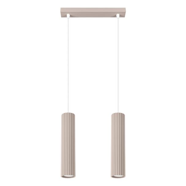 SOLLUX Lampa wisząca KARBON 2 taupe ; SL.1773