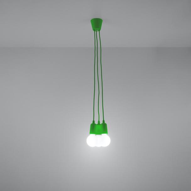 Sollux Lampa wisząca DIEGO 3 zielony SL.0582