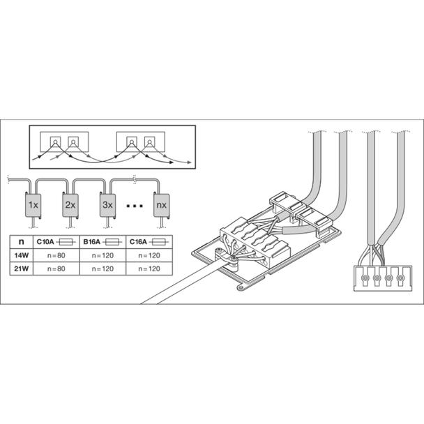 Oprawa DOWNLIGHT UGR19 DN195 PFM 21W 840 DALI WT