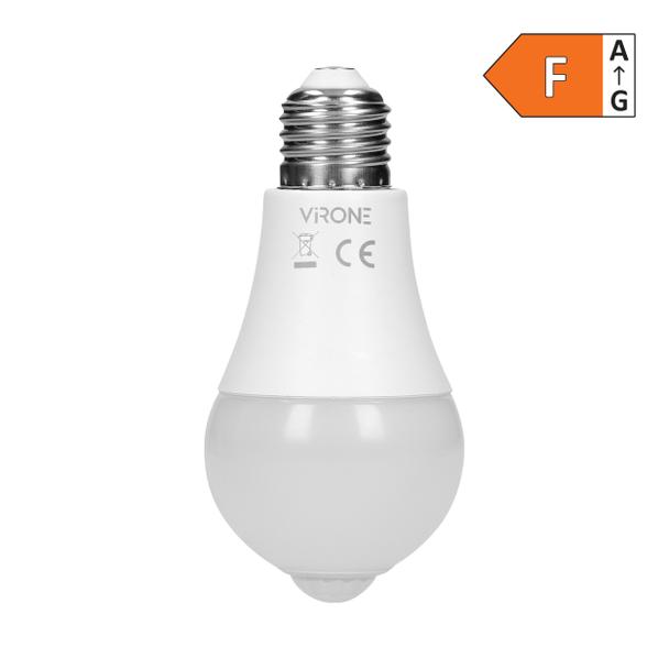 THAR LED PIR 12W A60, żarówka z PIR 12W, 1480lm, 4000K SW/R-4 ORNO