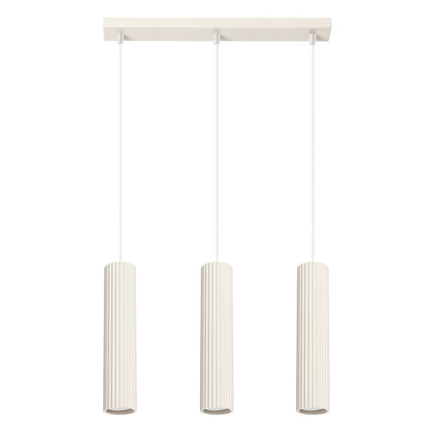 Sollux Lampa wisząca KARBON 3L beżowy SL.1594