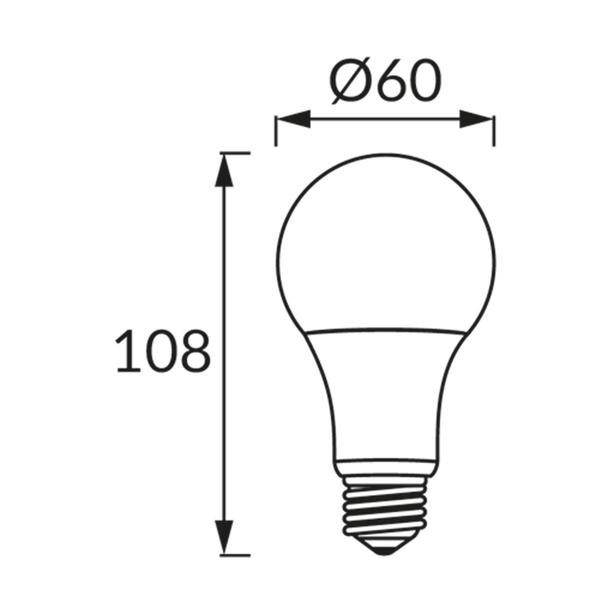 Lampa z diodami SMD LED ERSTE SMD LED E27 7W 3000K 02753 IDEUS