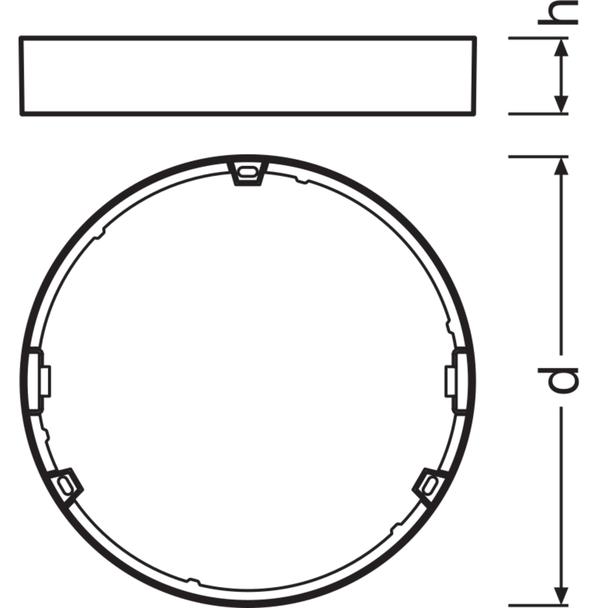 Ramka DOWNLIGHT SLIM FRAME DN 210 WT