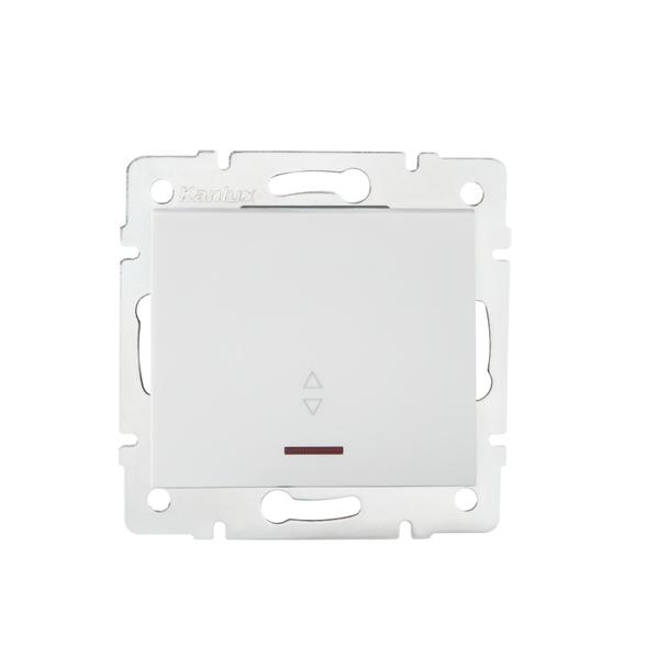 LOGI Łącznik schodowy z LED śrubowy 10AX 250V biały 021140102 25081 KANLUX