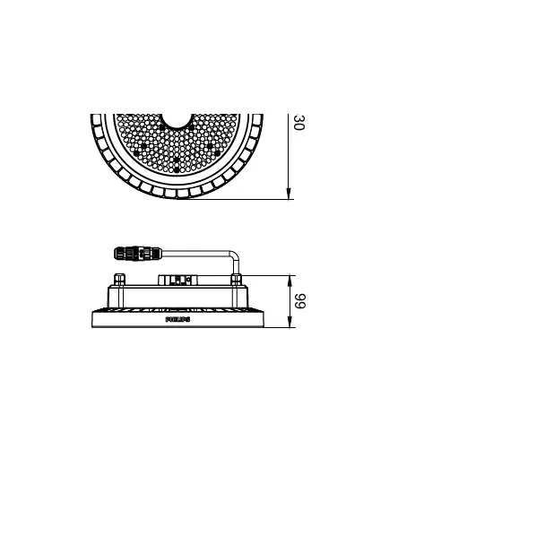Oprawa Highbay Coreline BY121P G5 134W 20000lm IP65 6500K barwa zimna ściemnialna LED200S/865 PSD NB 5 lat gw. 9,11402E+11 PHILIPS