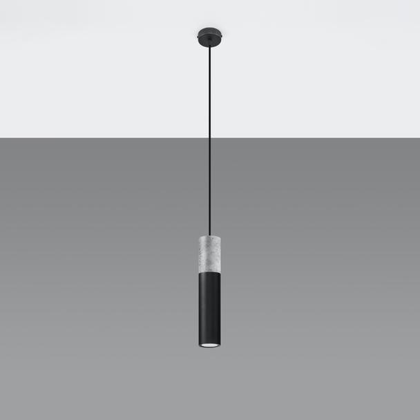 Lampa wisząca BORGIO 1 czarny