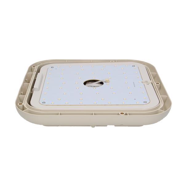 Plafon MONSUN LED 60 SMD2835, szary, IP66, klosz poliwęglan mleczny OR-PL-342GLPM4 ORNO