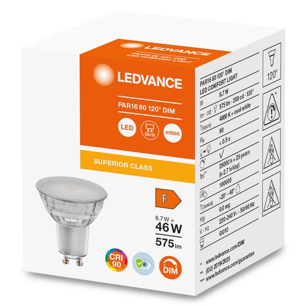 Lampa LED COMFORT/SUPERIOR DIM Spot 46 PAR16 Glass 6,7W/940 GU10