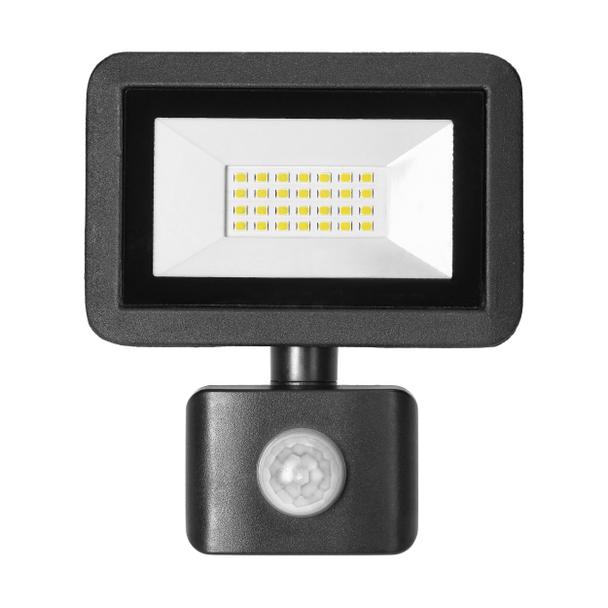 FARO S LED 20W naświetlacz z PIR, 1600lm, IP44, 4000K, aluminium + szkło AD-NL-6253BLR4 ORNO