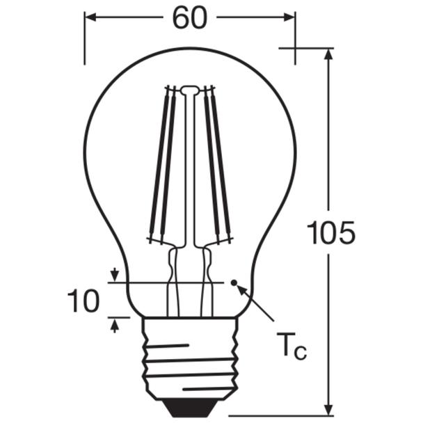 Żarówka LED x3 A60 E27 7.5W = 75W 1055lm 4000K Neutralna 300° BASE Osram