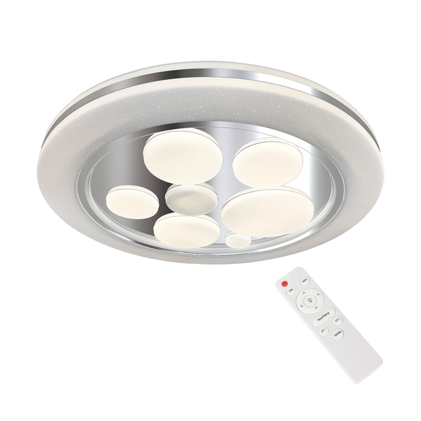 plafon LED Bubbles 48W 3600lm 3000K/6000K czarno/biały ML6195 Milagro