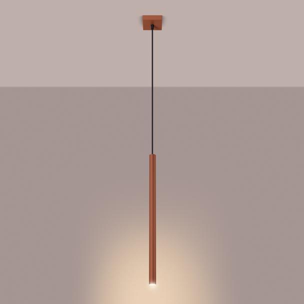 Sollux Lampa wisząca PASTELO 1 ochra czerwona SL.1524