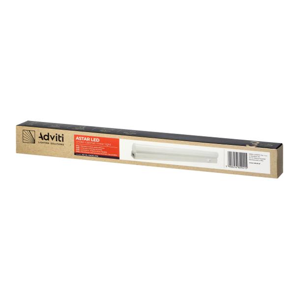 ASTAR LED 4W, oprawa liniowa podszafkowa, 360lm, 4000K, wtyk 2-pinowy, układ przelotowych złącz, wył AD-OL-6425LZM4 ORNO