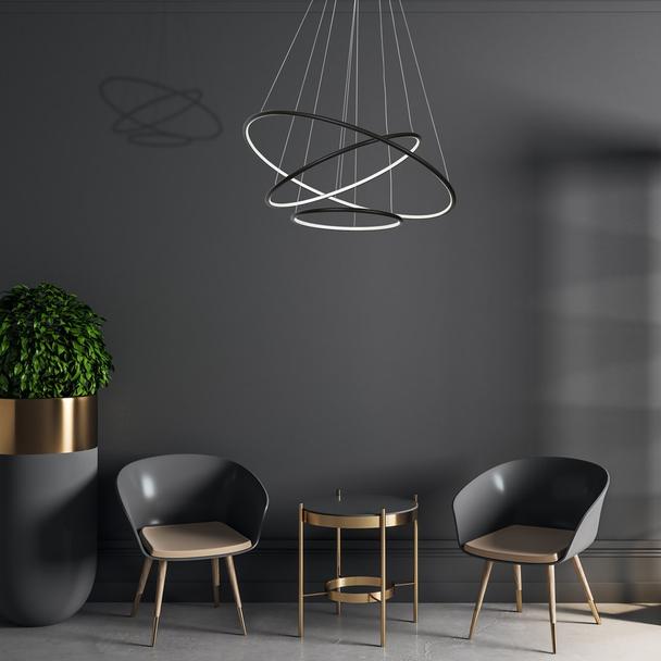 lampa wisząca LED Orion Black 99W 6930lm 3000K ML509 Milagro