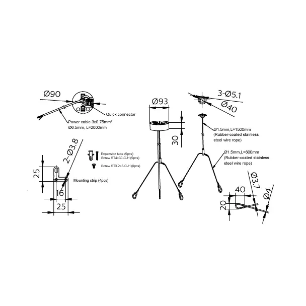 Akcesorium Coreline RC159Z Suspension set SME-3 WH 5 lat gw. 9,11402E+11 PHILIPS