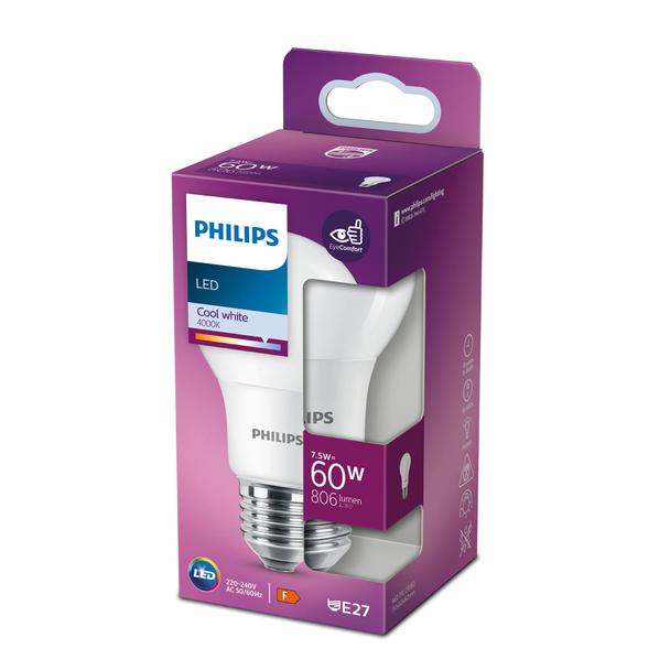 LED 60W A60 E27 CW FR ND 1PF/10 Żarówka LED 9,29001E+11 PHILIPS
