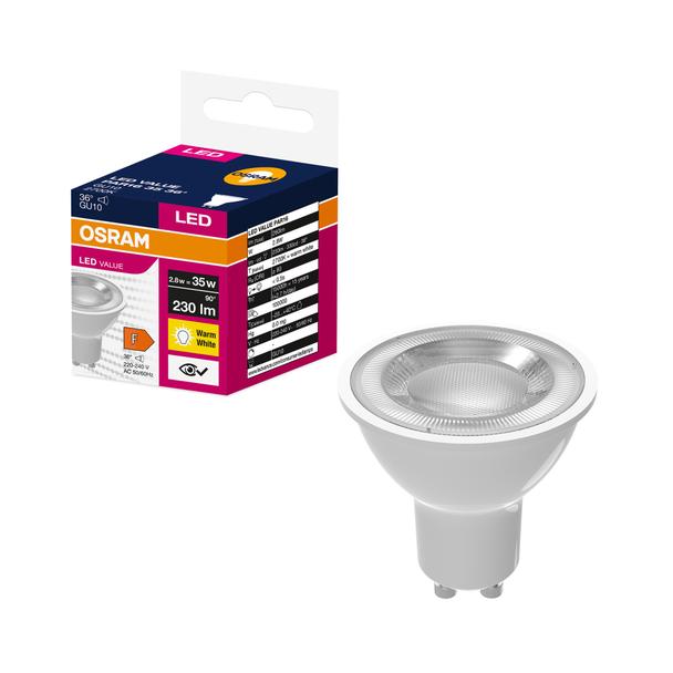 Lampa LED VALUE non-dim PAR16 35 36° 2,8W 827 230V GU10