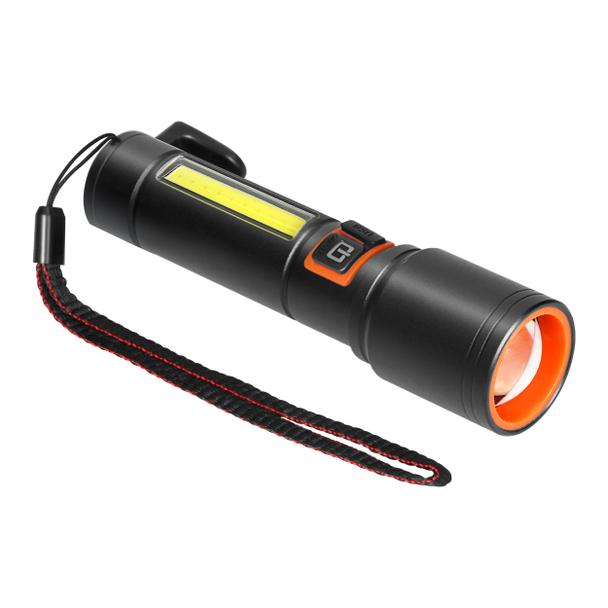 Latarka LED, 270/105lm, 1200mAh, przecinak do pasów, młotek bezpieczeństwa LT-30 ORNO