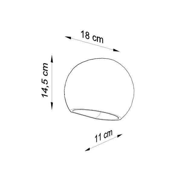 Sollux Kinkiet ceramiczny GLOBE SL.0032